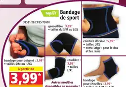 Norma Bandage de sport offre