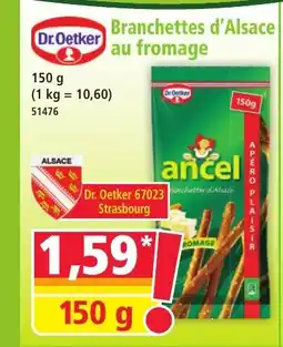 Norma DR OETKER Branchettes d'Alsace au fromage offre