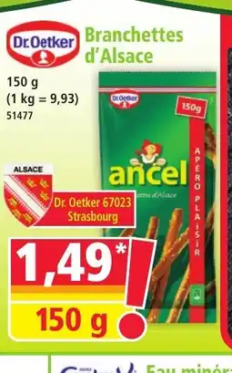 Norma DR OETKER Branchettes d'Alsace offre