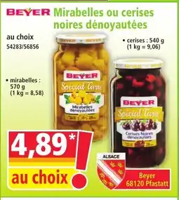 Norma BEYER Mirabelles ou cerises noires dénoyautées offre