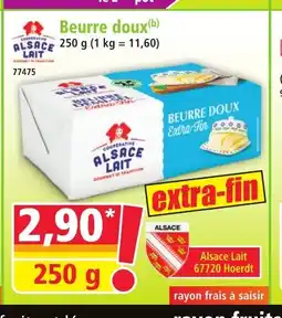 Norma ALSACE LAIT Beurre doux offre