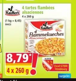 Norma KAUFFER'S 4 tartes flambées alsaciennes offre