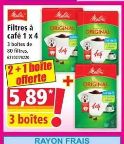 Norma MELITTA Filtres à café 1 x 4 offre