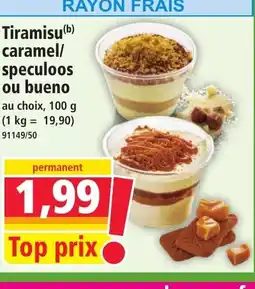 Norma Tiramisu caramel/ speculoos ou bueno offre