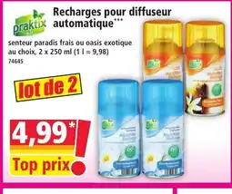 Norma PRAKTIX Recharges pour diffuseur automatique offre