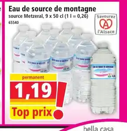 Norma Eau de source de montagne offre