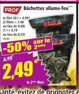 Norma PROF Bûchettes allume-feu offre