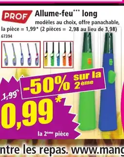 Norma PROF Allume-feu long offre