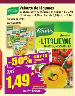 Norma KNORR Velouté de légumes offre