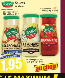 Norma PANZANI Sauces offre