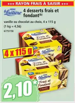 Norma LA LAITIÈRE 4 desserts frais et fondant offre
