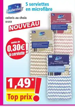 Norma SAUBERMAX 5 serviettes en microfibre offre