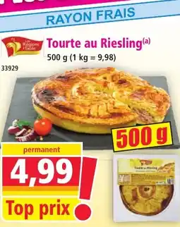 Norma Reges Tourte au Riesling offre