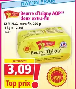 Norma Beurre d'Isigny AOP doux extra-fin offre