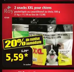 Norma ROY 2 snacks XXL pour chiens offre