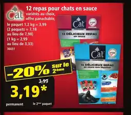 Norma CAT 12 repas pour chats en sauce offre