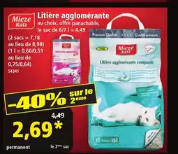 Norma MIEZE KATZ Litière agglomérante offre