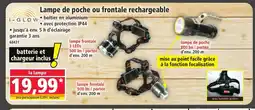 Norma I-GLOW Lampe de poche ou frontale rechargeable offre