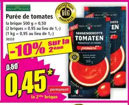 Norma VILLA GUSTO Purée de tomates offre