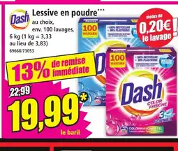 Norma DASH Lssive n poudre offre