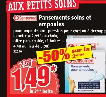 Norma SENSOMED Pansements soins et ampoules offre
