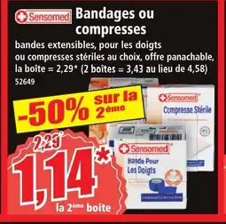 Norma SENSOMED Bandags ou compresses offre