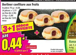 Norma Berliner confiture aux fruits offre