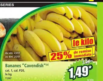 Norma Bananes Cavendish offre