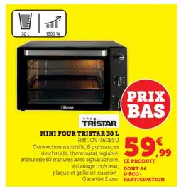 Super U TRISTAR Mini four offre