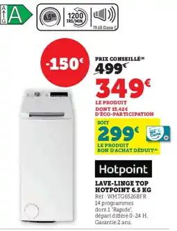 Super U HOTPOINT Lave-linge top offre