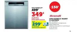 Super U BRANDT Lave-vaisselle 14 couverts offre