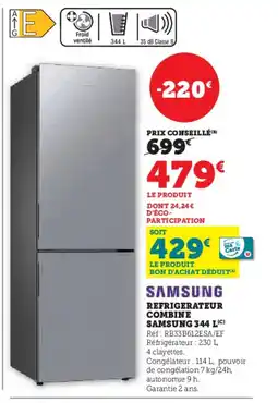 Hyper U SAMSUNG Refrigerateur combine offre