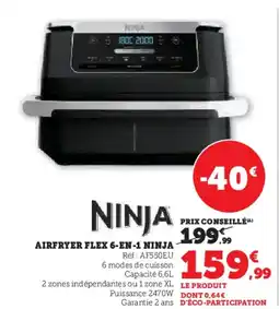 Hyper U NINJA Airfryer flex 6-en-1 offre