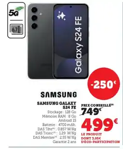 Hyper U SAMSUNG GALAXY S24 Fe offre