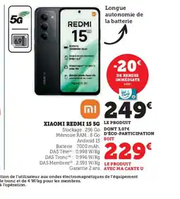 Hyper U XIAOMI REDMI 15 5G offre