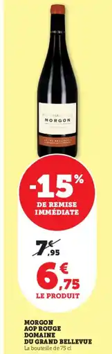 Super U Morgon aop rouge domaine du grand bellevue offre