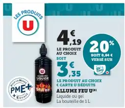 Super U U Allume feu offre