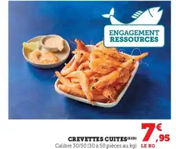Super U Crevettes cuites offre