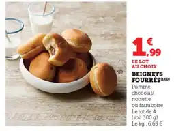 Super U Beignets fourrés offre