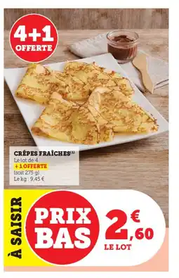 Super U Crêpes fraîches offre