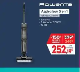 Pro&Cie ROWENTA Aspirateur 3 en 1 offre