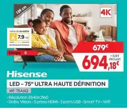 Pro&Cie HISENSE Led-75" ultra haute définition offre