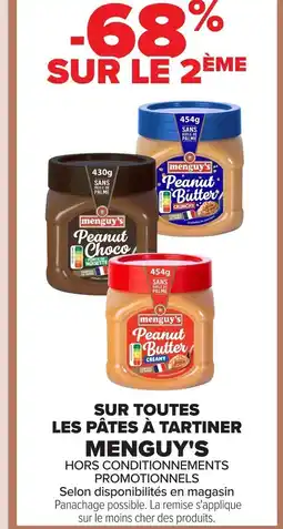Carrefour MENGUY'S Sur toutes les pâtes à tartiner offre