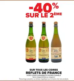 Carrefour REFLETS DE FRANCE Sur tous les cidres offre