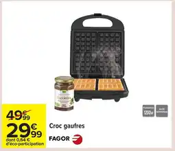 Carrefour FAGOR Croc gaufres offre