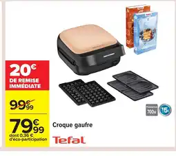 Carrefour TEFAL Croque gaufre offre