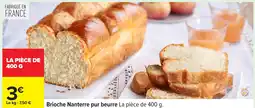 Carrefour Brioche Nanterre pur beurre offre
