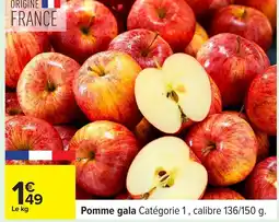 Carrefour Pomme gala offre