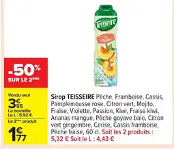 Carrefour TEISSEIRE Sirop offre