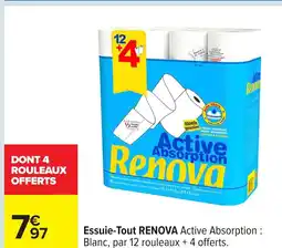 Carrefour RENOVA Essuie-Tout offre